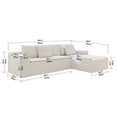 thumbnail image 2 of 104.3" Cloud Sectional Couch with L-Shape Chaise,Modern Modular Sofa with Deep Seat, 2 of 5