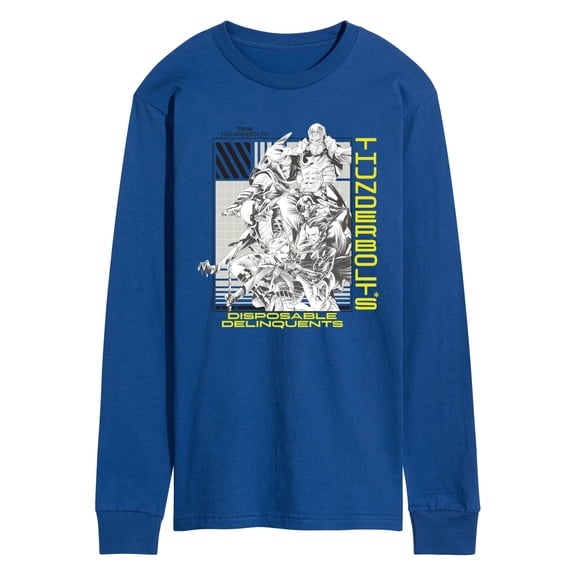 Thunderbolts - Marvel Disposable Delinquents - Men's Long Sleeve Graphic T-Shirt
