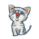 thumbnail image 1 of Hierro de tela en s de gato de dibujos apliques bordado de ropa accesorio de bricolaje Soledad Bordado gato parche apliques, 1 of 10