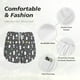 thumbnail image 4 of Balery Lovely Penguin Pantalones cortos deportivos para mujer con forro y dos bolsillos, elásticos, para entrenamiento, gimnasio, yoga-Large, 4 of 7