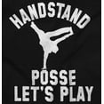 thumbnail image 2 of Handstand Posse Lets Play Gymnastics Men's Big & Tall Graphic Hoodie Brisco Brands 2X, 2 of 5