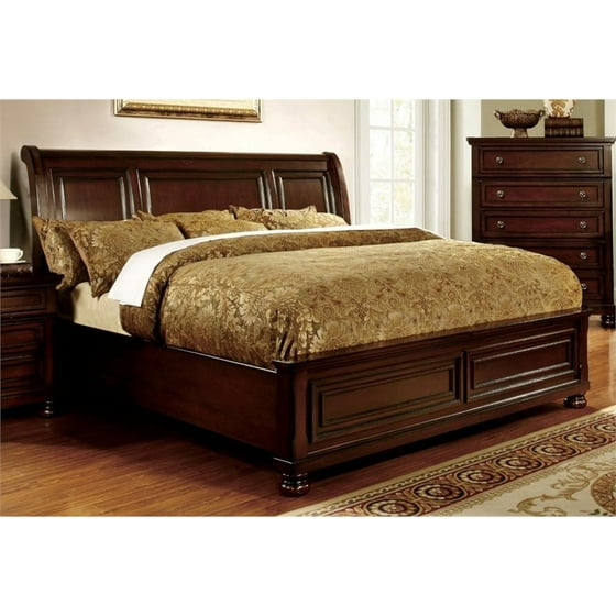 Furniture Of America Caiden California King Platform Bed In Cherry Furniture Of America Caiden California King Platform Bed In Cherry Com