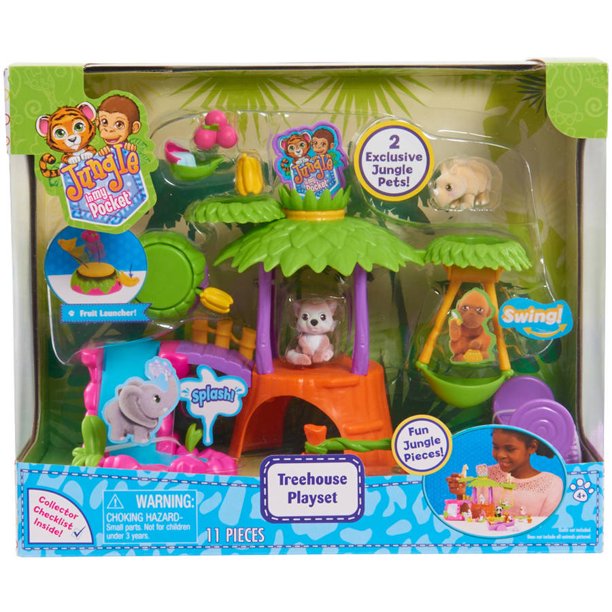 Jungle In My Pocket Treehouse Playset Walmart Com Walmart Com