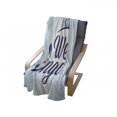 thumbnail image 4 of Engagement Party Soft Flannel Fleece Throw Blanket, We Are Engaged Announcement Words Wedding Ring Celebration, Cozy Plush for Indoor and Outdoor Use, 70" x 90", Sky Blue and Navy Blue, by Ambesonne, 4 of 6