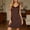 Coffee, variant on NominalSnug Nightgowns for Women Built in Bra Sleeveless Pajamas Dress V Neck Soft Sleepshirts Comfy Nightshirts