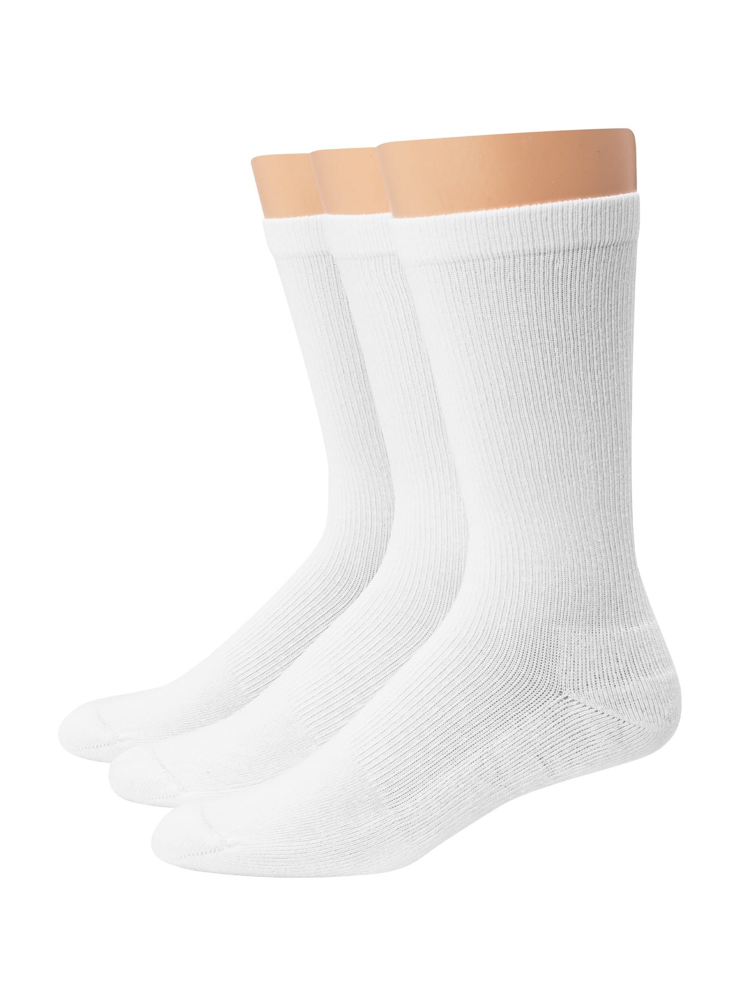 Hanes Men's Crew Socks, Compression, 6-Pack