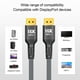 thumbnail image 3 of Cable DisplayPort Macho, Ergonómico 16K 30Hz Cable DisplayPort 2.1 Cable Trenzado HDR Dinámico Reduce La Interferencia Para Pantallas, 3 of 7