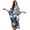Blue Floral Patchwork Pattern, variant on Kaftan Dresses for Women Plus Size V-Neck Beach Cover Up Lightweight Swimsuit Coverup Kaftan Maxi Dress One Size Bathing Suit Cover Up for Summer Vacation, Blue Floral Patchwork Pattern