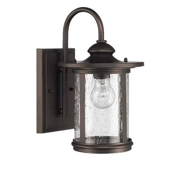 Chloe CH22026RB13-OD1 13 in. Lighting Cole Transitional 1 Light Rubbed Bronze Outdoor Wall Sconce - Rubbed Bronze