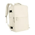 thumbnail image 3 of Mochila de viaje, mochila de negocios, mochila informal, mochila de gran capacidad, bolsa de equipaje para viajar, deportes al aire libre, todos los Beige, 3 of 8