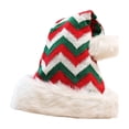 thumbnail image 3 of Gorro navideño de punto, divertido gorro navideño para decoración festiva de Año Nuevo. Rayas verdes, 3 of 9