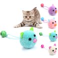 thumbnail image 2 of Cat Mice Toy Interactive Interactive Bell Plush Cat Bite Toy Cat Teaser Toy, 2 of 7