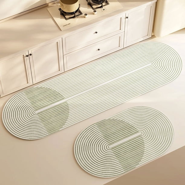 Xiao Hua Alfombra de baño, toalla de baño esponjosa y antideslizante, lavable a máquina, color verde, 24 x 16 pulgadas