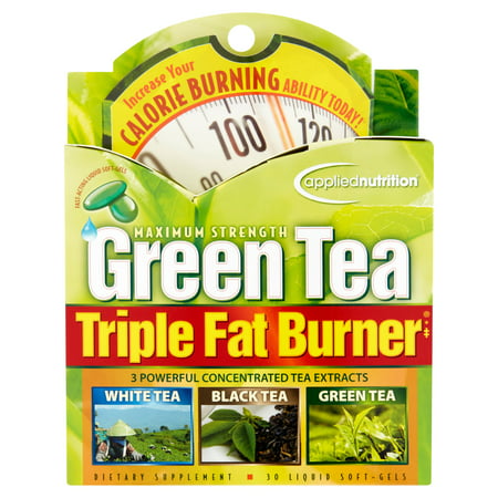 Applied Nutrition Maximum Strength Green Tea Triple Fat Burner Weight Loss Liquid Soft-Gels, 30 (Best Time To Take Green Tea Fat Burner)
