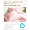 thumbnail image 5 of THXSILK 19 Momme Silk Pillowcase, Mulberry Silk Pillow Case with Hidden Zipper, Both Sided 100% Natural Mulberry Silk, Cal.King Size(20"x40"), Charming Pink, 5 of 8