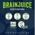 thumbnail image 5 of BrainJuice Brain and Immune Support Shot, Gluten Free Supplement Shots for Energy, Focus, Immunity with Vitamin D, C, B, Alpha GPC & Organic Ginger Root, Huckleberry Hibiscus, 2.5 fl oz, 12 Pack, 5 of 5