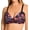 Black Painted Blooms, variant on Women's Warner's RM3061A No Side Effects Underarm-Smoothing Wireless Bra (Black 34C)