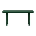 thumbnail image 2 of WestinTrends Ashore Outdoor Modern HDPE 66" Wide Rectangle Patio Dining Table for 6, Dark Green, 2 of 9