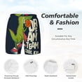 thumbnail image 4 of Kdxio Dinosaur Basketball Player Print Men'S Swim Trunks With Compression Liner 7 Inch Inseam Quick Dry Swim Shorts, 4 of 7