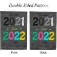 thumbnail image 2 of SKYSONIC 2022 Happy New Year Double Side Print Garden House Sports Flag 28x40 in Polyester Decorative Flag Banner for Outside House Flowerpot, 2 of 7
