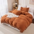 thumbnail image 2 of Move Over Burnt Orange Macrame Tassel Pillowcases Queen, 100% Washed Microfiber Pillow Cover Set of 2, Boho Decor, No Filling, 2 of 8