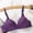 Purple, variant on loopsun Womens Plus Size Bra, Women Lace Underwear Wire Free Bra Underwear Gathered Bra