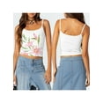 thumbnail image 2 of Rdhnmea Women Crop Camisoles Floral Print Spaghetti Strap Sleeveless Tank Tops, 2 of 9