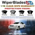 thumbnail image 2 of 2001 Toyota Avalon Beam Wiper Blades Wipers w/1yr Warranty (Set of 2), 2 of 5