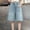 26Light Blue48, variant on CAIVO Child Girls Blue Denim Shorts Star Print Summer Casual Bottoms For Kids Style Trendy Bottoms