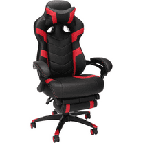 110 Ergonomic Gaming Chair With Footrest Recliner - Racing Style High Back PC Computer Desk Office Chair - 360 Swivel, Lumbar Support, Adjustable Headrest Pillow, Padded Armrests - 2021 Red