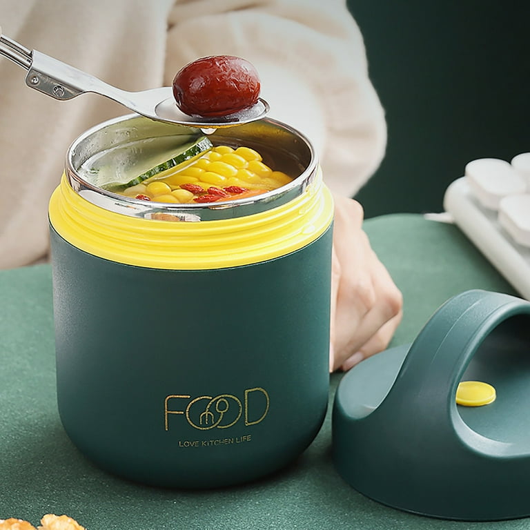 Breakfast Soup Cup Thermos Food Jar Insulated Lunch Container with Wide  Mouth Stainless Steel Vacuum Lunch Box for Kids Adults