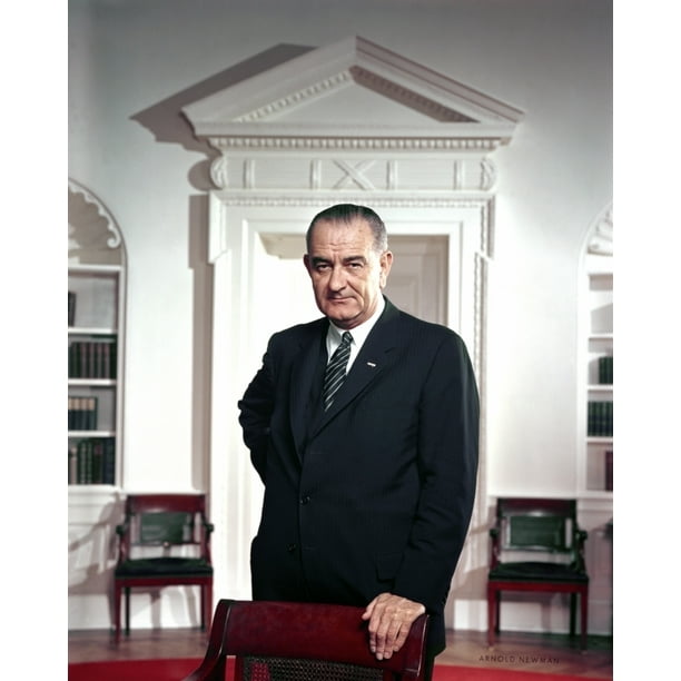 President Lyndon Johnson. Official Portrait Taken By Arnold Newman In