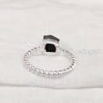 thumbnail image 5 of Natural Black Tourmaline Ring, Rough Tourmaline Ring, October Birthstone, Twisted Band, 925 Sterling Silver, Womens Ring, Christmas, Thanksgiving, Handmade, Statement Jewelry, Raw Gemstone Jewelry, 5 of 6