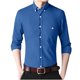 thumbnail image 3 of pstuiky Camisas suaves de manga larga para hombre, Camisa informal de manga larga con solapa y botones en color liso para hombre, estilo ejecutivo. camisetas de hombre xl, 3 of 6