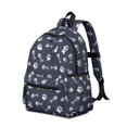 thumbnail image 2 of Dog Paw Print and Fishbone Blue Pattern Cute School Backpack with Padded Back and Adjustable Shoulder Straps 13.4"x11"x4.7", 2 of 5