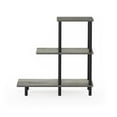 thumbnail image 3 of Pemberly Row Turn-N-Tube Engineered Wood 3-Tier Tall Sofa Side Table in Oak Gray, 3 of 6