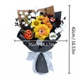 thumbnail image 2 of Halloween Knitted Flower Bouquet Decoration, 16.53 in Handmade-Style Floral Arrangement for Party Table & Shelf Decor, 2 of 8