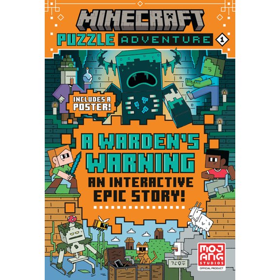 Minecraft Puzzle Adventure: A Warden's Warning, (Paperback)