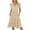 Beige, variant on LYXSSBYX Summer Dresses for Women Summer Fashion Solid Color Short Sleeve Suspenders Pullover Dress