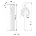 thumbnail image 5 of Z-Lite Contour 25" Modern Steel Wall Sconce in Glossy White, 5 of 9
