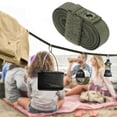 thumbnail image 4 of Nylon Extension Rope, Wear Resistant Foldable Tent Canopy Extension Belt Tear Resistant With Buckle For Hanging Things  Green, 4 of 8