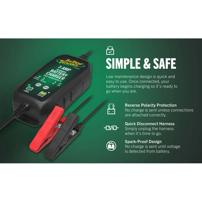 Battery Tender® 6V/12V, 3 AMP Selectable Battery Charger