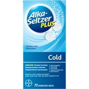 Alka-Seltzer Plus Cold Formula Sparkling Original (72 ct.)