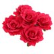 thumbnail image 4 of 5 Pedazos Cabeza de Flor de Simulación Arte de Bricolaje para Tarjeta de Invitación / Álbum de fotografía rojo Macarena Cabezas artificiales de Rose, 4 of 8