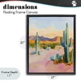 thumbnail image 4 of Stupell Industries Modern Cactus Desert with Soft Sunset Black Floating Frame Canvas Art, 17 x 21, by The Prints Vibe, 4 of 8