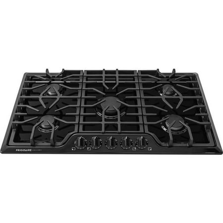 36 in. Gas Cooktop in Black with 5 Burners