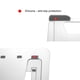 thumbnail image 4 of Inteprter Soporte de computadora portátil Soporte conveniente ajustable Base de enfriamiento antideslizante Soporte de elevación Escritorio de oficina Electrónica Negro, 4 of 6