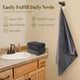 thumbnail image 5 of Toallas de baño Orighty, paquete de 4 unidades, microfibra suave al tacto, 70 x 140 cm, 5 of 7