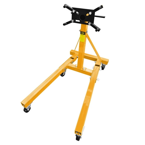 2000LBS Capacity Engine Stand with 360 Degree Rotation and Six Durable Casters for Professional Vehicle Maintenance