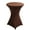 D, variant on Pedty Table Cloth,Cocktail Tablecloth*1 Piece,Cocktail Solid Color Polyester Round Banquet Stretch Table Cover (60Ã110Cm) Black